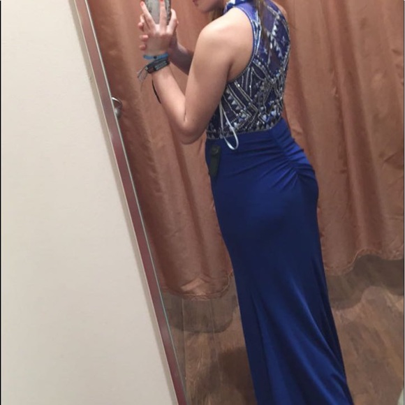Royal Blue Prom Dress - Picture 3 of 8